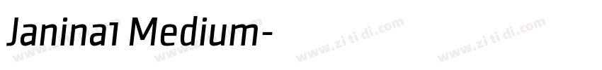 Janina1 Medium字体转换